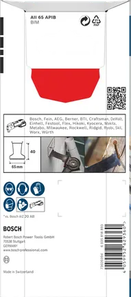 Hoja de corte por inmersión Bosch PRO AII 65 APIB 65×40 mm 5 uds.